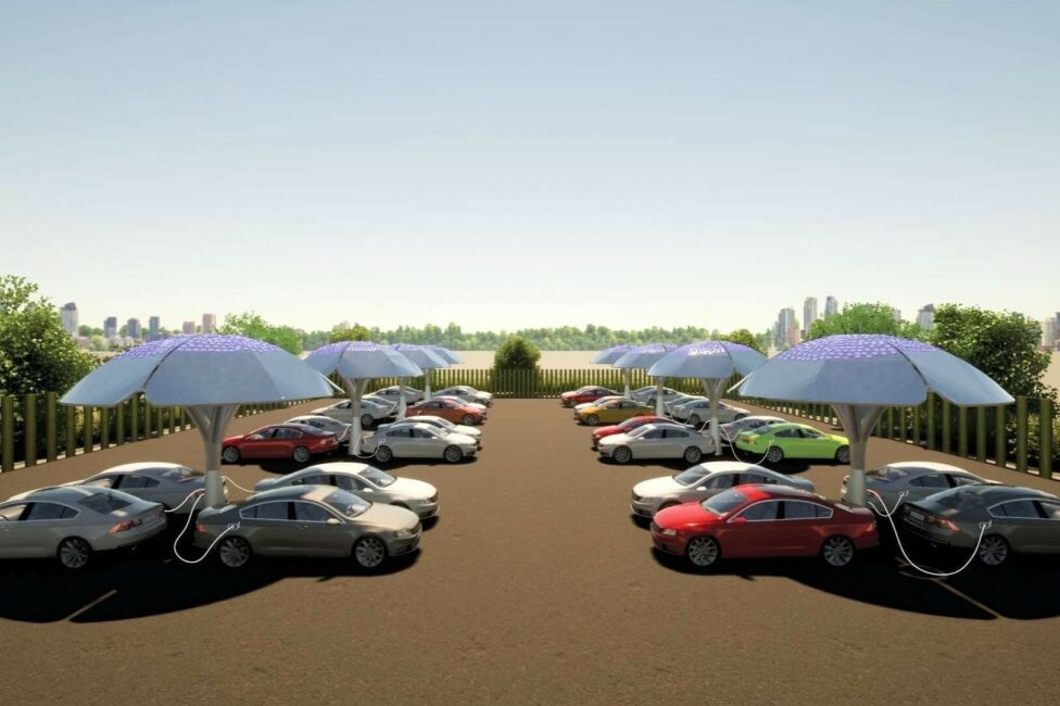 Des arbres solaires pour recharger sa voiture électrique